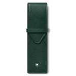 Montblanc Sartorial 2 Pen Pouch British Green Saffiano Leather