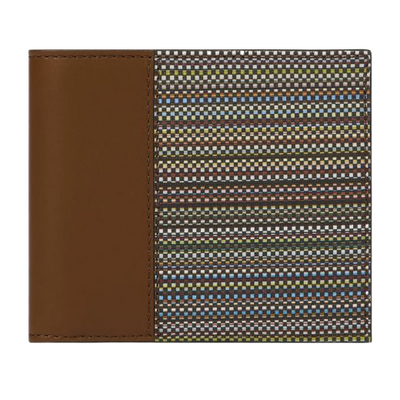 paul smith signature stripe canvas 4cc wallet