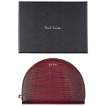 This is the Paul Smith Women's Mock Lizard Burgundy Moon Purse.