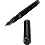 montegrappa zero ultra black fountain pen flat