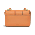 The woven detailing along the edge of the front flap on this Radley Hanley Close Apricot Mini Flap Over Bag adds texture subtly.