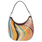 Paul Smith's 'Dusky Swirl' Leather Medium Hobo Bag is made from calf leather with cowhide leather trims.