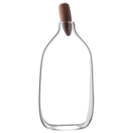 lsa float decanter with walnut stopper empty