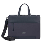 Samsonite's Zalia 3.0 Briefcase 15.6" in Dark Navy has been made out of recycled PET fabric and has polished silver trims.