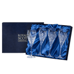 London 4 x 32cl Large Wine Glasses by Royal Scot Crystal.
