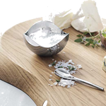 georg jensen bloom salt cellar with spoon stainless steel lifestyle 2