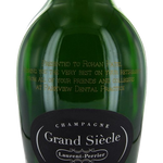 laurent perrier grand siecle retirement bottle engraving fifth font 8797f1fdd44a99ed232ae3d4214f3be2