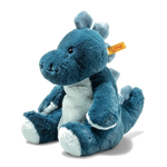 Steiff's Light at Night Spott Stegosaurus is the perfect companion for night time and can be set on a timer for the night light to turn off.