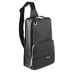 S. T. Dupont Firehead Soft Leather Sling Shoulder Bag Black