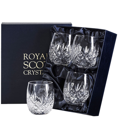 royal scot crystal 4 edinburgh gin tonic tumblers packaging