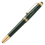 This Montblanc Meisterstück The Origin Collection Classique Rollerball Green has engraving along the side of the cap with the Mont Blanc mountain.