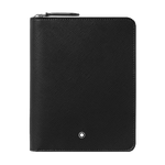 Montblanc's Sartorial Black Saffiano Leather 5 Pen Pouch with the snowcap emblem.