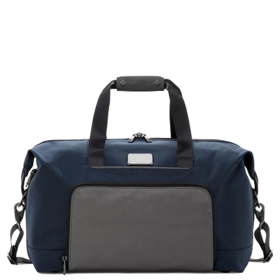 tumi navy alpha 3 double expansion satchel