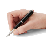 montblanc black heritage baby fountain pen hand