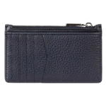 boss crosstown navy grained leather 10cc card case1