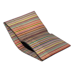 3 paul smith black leather signature stripe print card wallet m1a 4774 cmulti 79