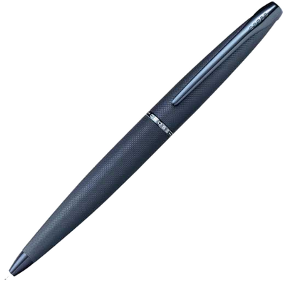 cross atx brushed blue sandblasted ballpoint pen