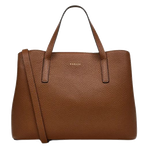 Radley's Dukes Place Saddle Brown Medium Zip Top Multiway Bag is made with soft grain cowhide leather and gold trims.