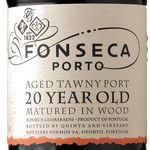 The attractive Fonseca port label on the front of the port bottle.