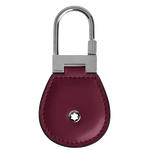 This Montblanc keyring comes in a red leather material with stainless steel holder.