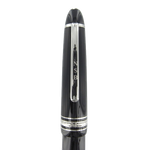 Customers initials engraved onto a clip of a Montblanc pen.