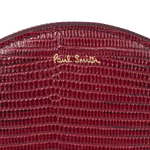 paul smith burgundy women s mock lizard moon purse embossing