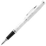 The Coventry 2025 Zodiac Year of the Snake Pearl White Lacquer Fountain Pen by Cross.
