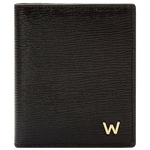 This Black 'W' 3CC Card Case with ID Window is designed by WOLF 1834.