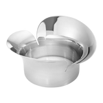 Bloom Pillar Stainless Steel Candle Holder