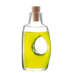 lsa signature void oil vinegar bottle with cork stopper