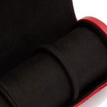 wolf 1834 memento mori red triple watch roll with capsule close