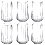 georg jensen set of 6 bernadotte tall crystal glasses