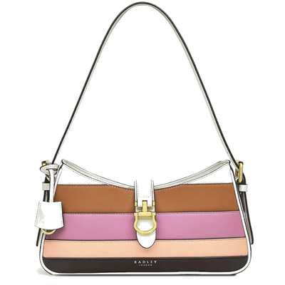 radley stripe shoulder bag