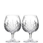 These London 2 x 32cl Brandy Glasses have been created by Royal Scot Crystal.