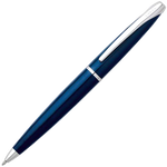 Cross ATX Translucent Blue Lacquer Ballpoint Pen.