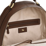 Radley's Witham Road Soft-Grain Backpack in Walnut Brown with internal zip pocket and slip pockets.