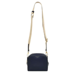 This Radley Arden Crescent Ink Leather Cross Body Bag is made with cowhide leather that has a soft grain texture.
