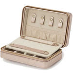 wolf rose gold palermo zip jewellery case inside 2