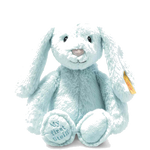 This Light Blue My First Steiff Hoppie Rabbit is perfect for little girls and boys.