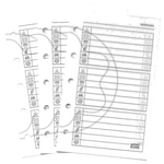 The Montblanc white address and personal details pocket pages.