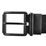 gunmetal pin buckle leather