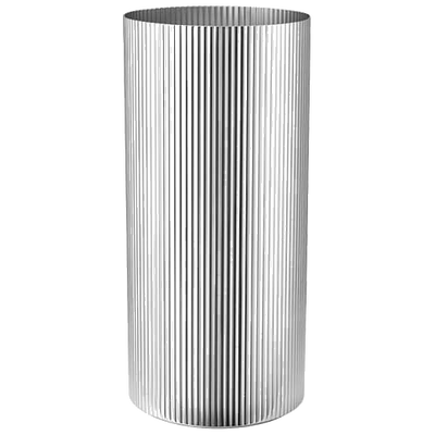 georg jensen bernadotte tall stainless steel vase 1
