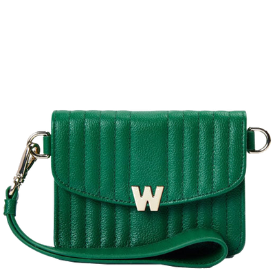 wolf 1834 forest green mimi mini bag with wristlet