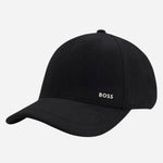 The Men’s Zed Black Wool Blend Cap with Twill Lining by BOSS.
