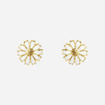 The 18 kt. Gold Plated Sterling Silver Daisy Ear Studs by Georg Jensen.