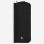 The Extreme 3.0 Black Leather Two Pen Pouch with Zip by Montblanc.