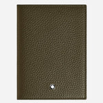 The Khaki Grain Leather Passport Holder with 3CC by Montblanc.