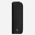 The Sartorial Black Leather One Pen Pouch with Zip by Montblanc.