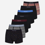 The 7-Pack Mixed Pattern 'Signature Stripe' Boxer Briefs by Paul Smith.