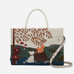 The Autumn Leaves Snow Medium Zip Top Multiway Bag by Radley.